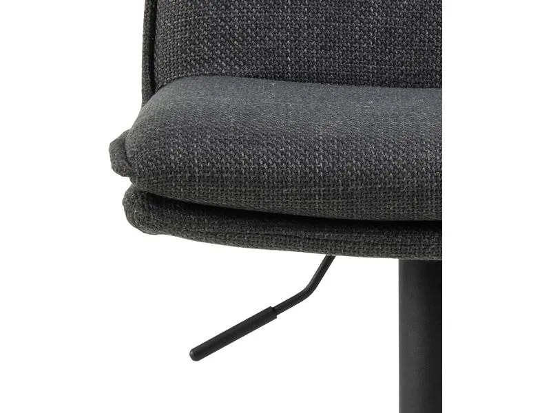 AC Design Barhocker Flynn, 2 Stück, 44 x 107 cm, Dunkelgrau