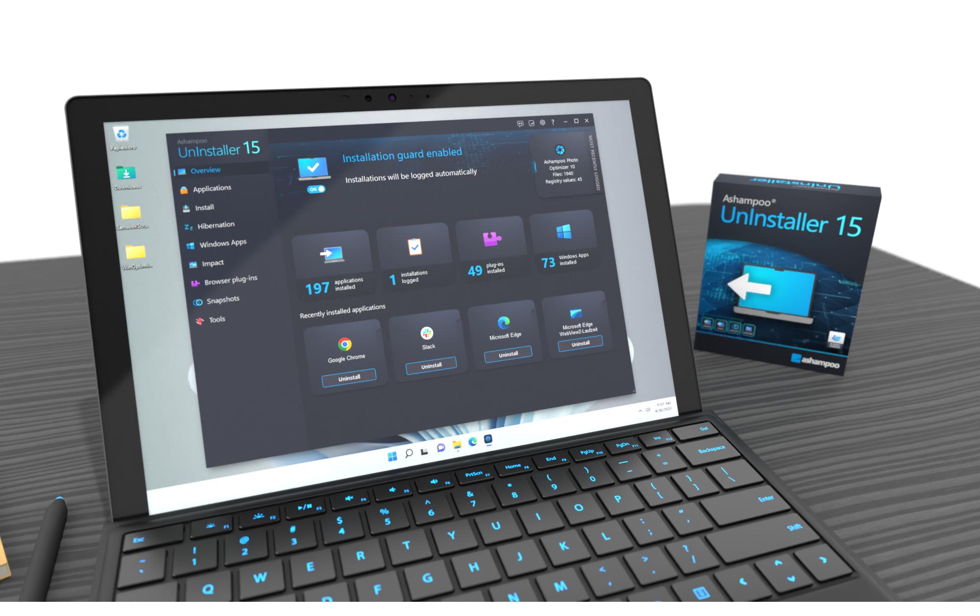Ashampoo Un­Installer 15 ESD, Vollversion, 1 PC
