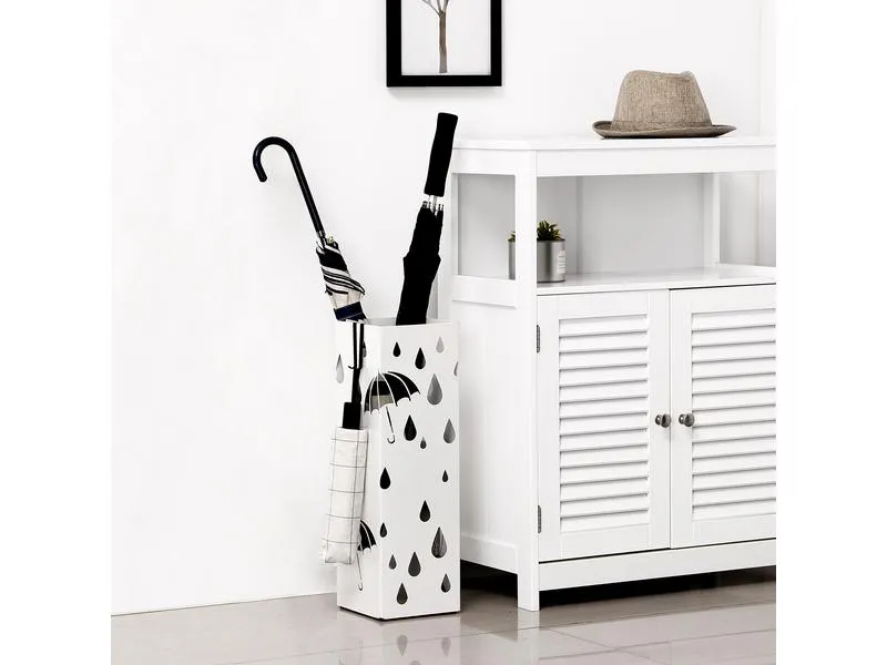 Songmics Schirmständer Weiss