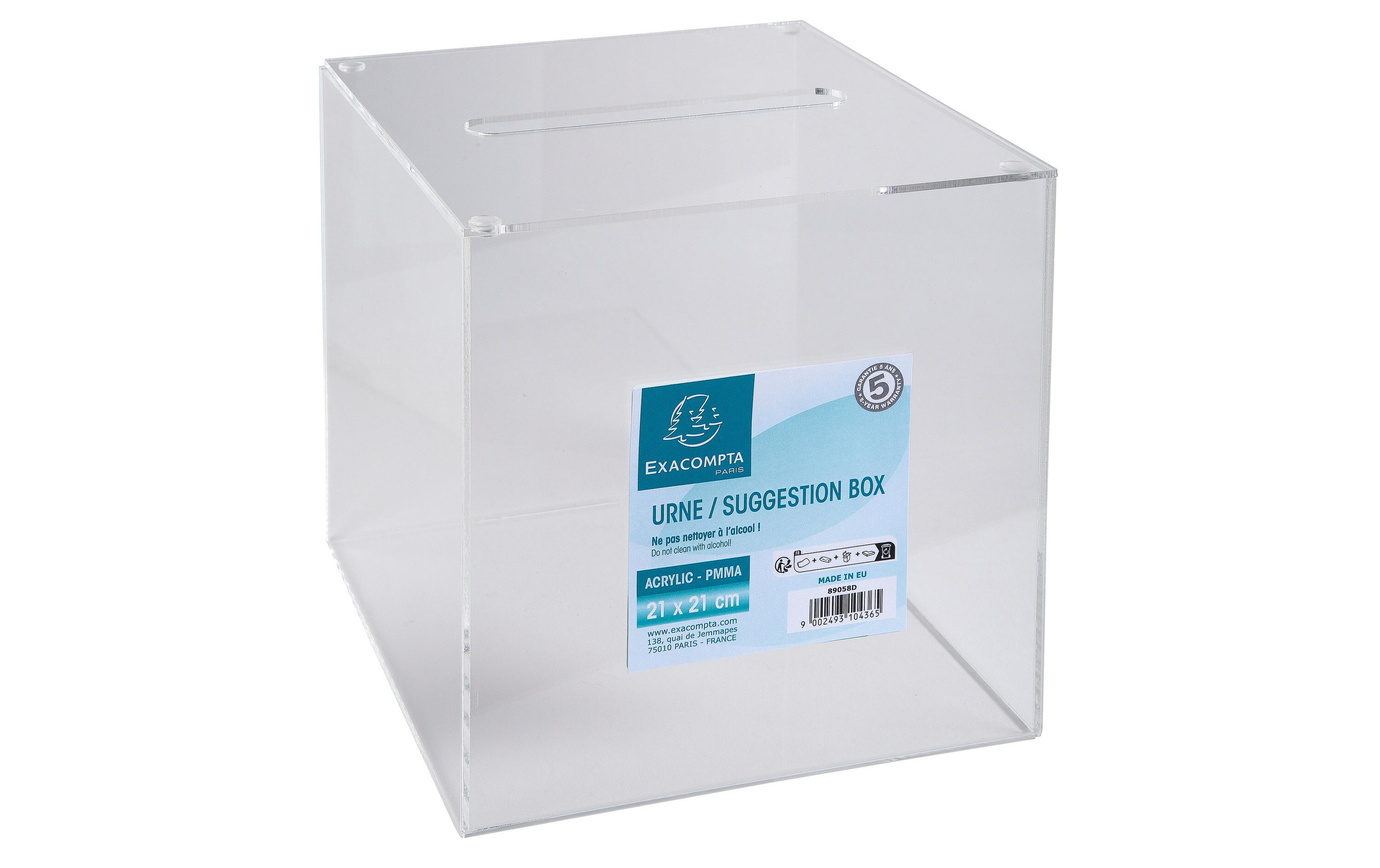 Exacompta Suggestion Box, Transparent