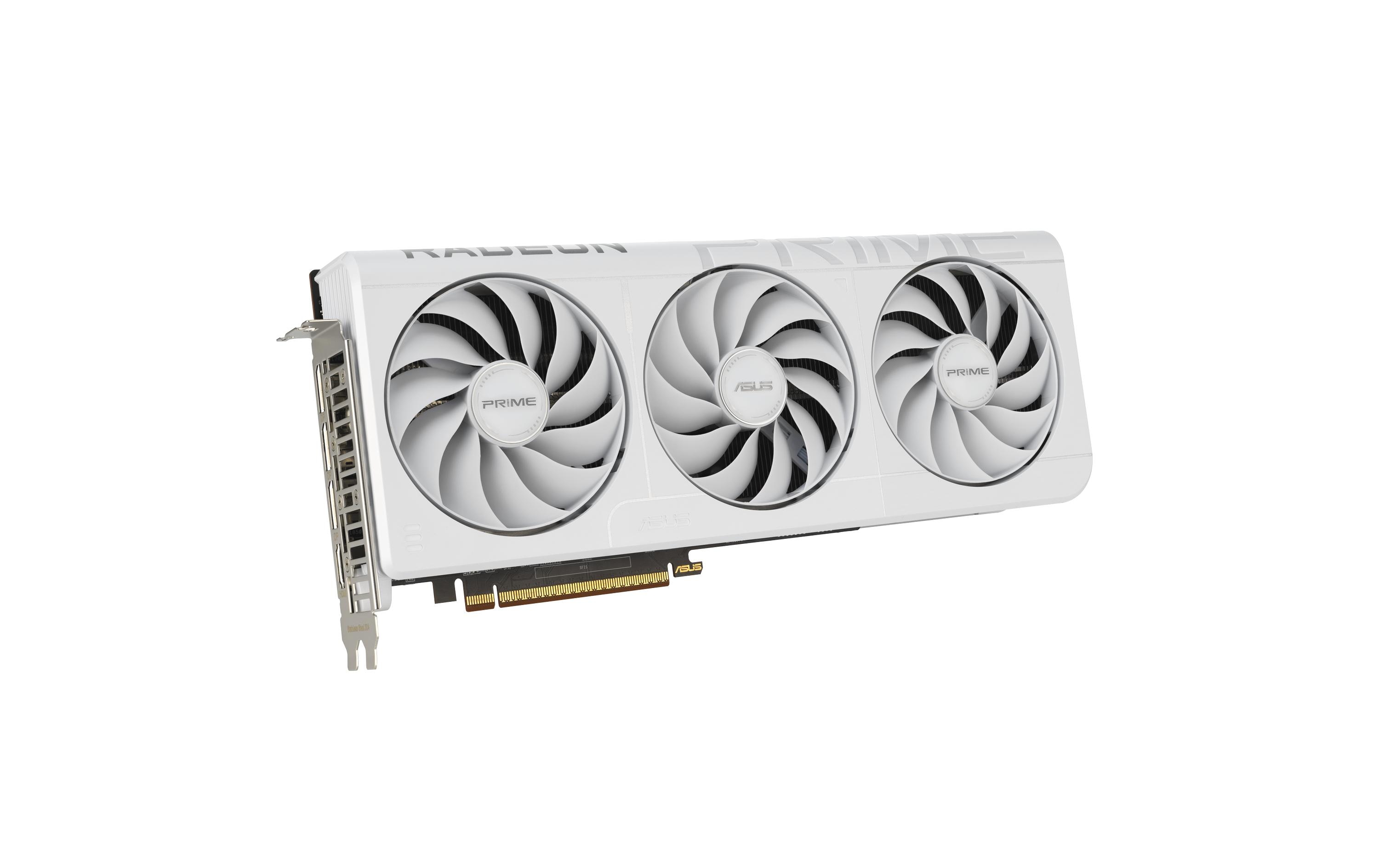 ASUS Grafikkarte Prime Radeon RX 9070 XT OC Edition 16GB Weiss