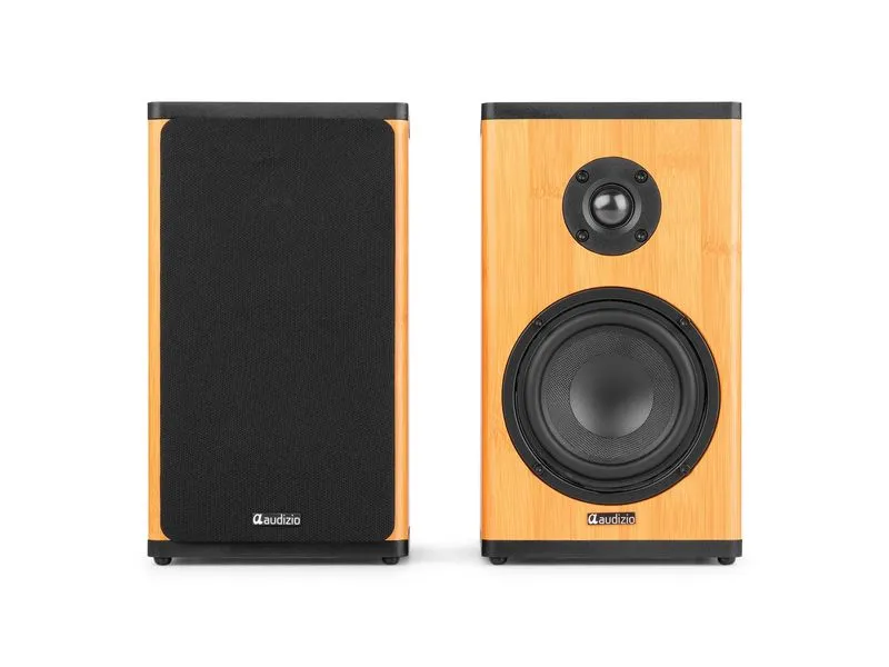 Audizio Regallautsprecher BS20-BM 50W, BT, Akku, bamboo Bambus Audizio Regallautsprecher BS20-BM 50W, BT, Akku, bamboo Bambus
