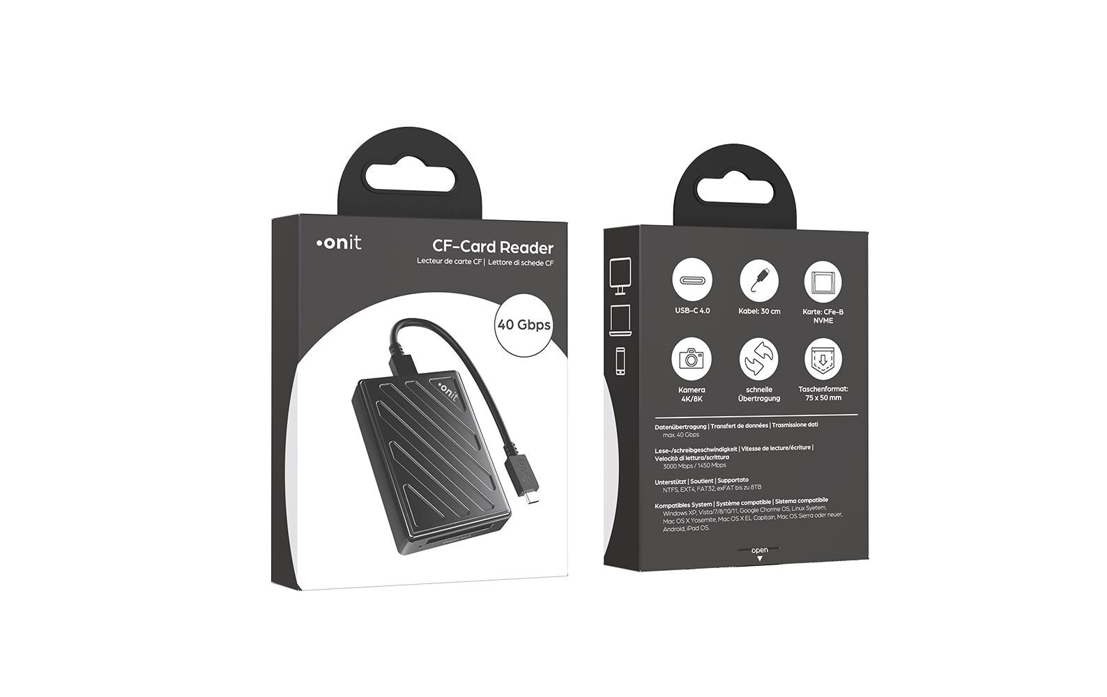 onit Card Reader Extern USB4 CFexpress Typ B