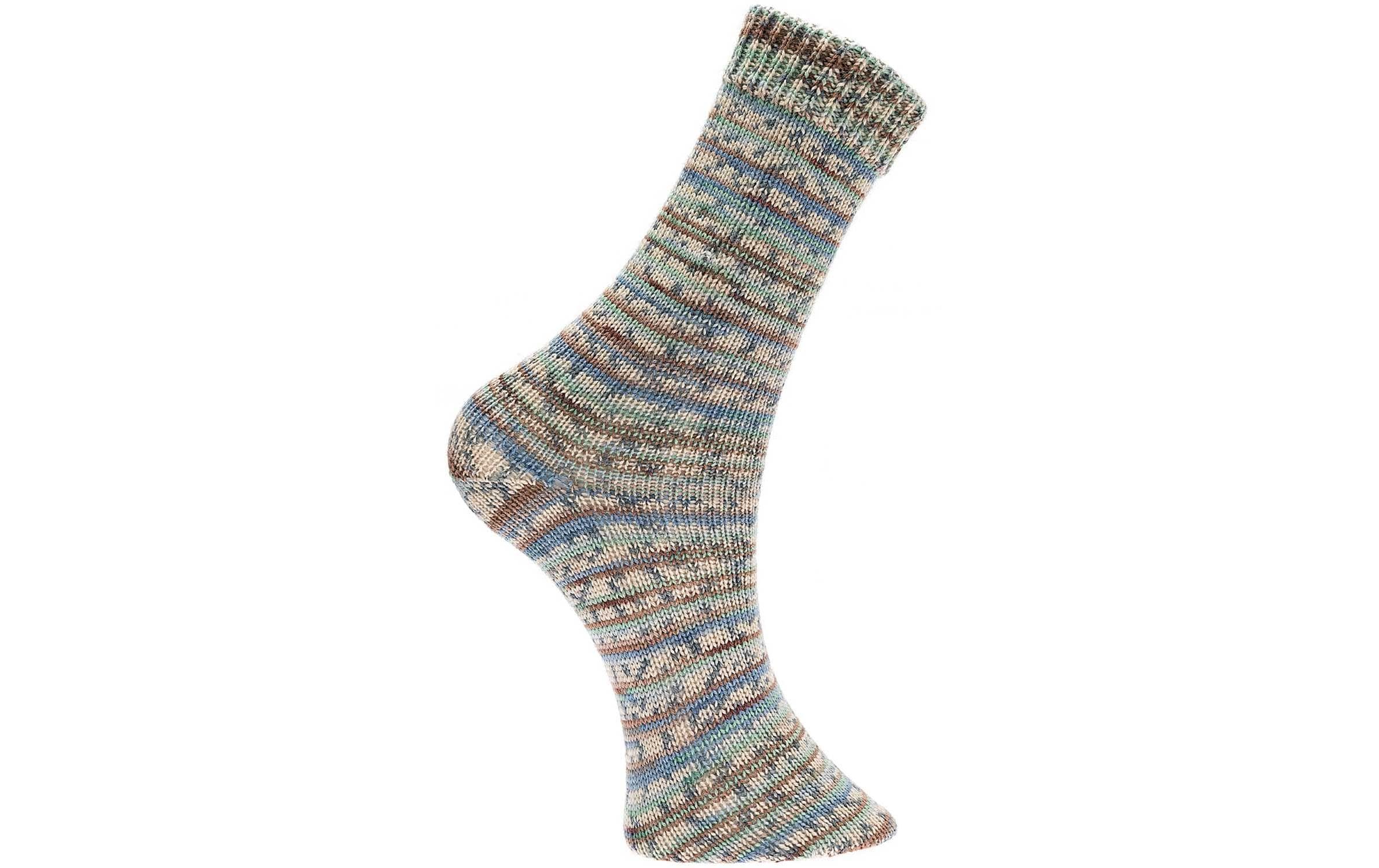 Rico Design Wolle Bamboo für Socken 4-fädig, 100 g, Blau; Beere