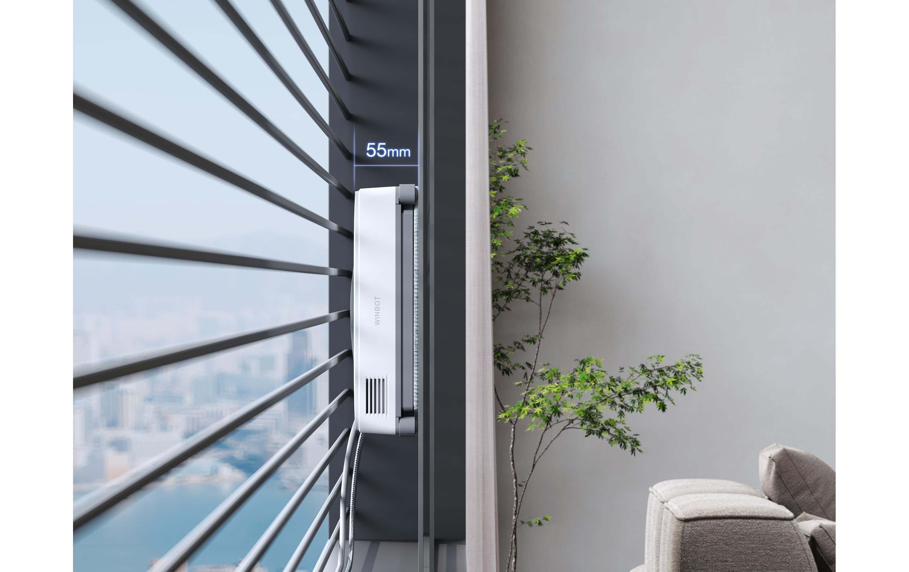 Ecovacs Fensterputzroboter Winbot Mini Grau/Weiss