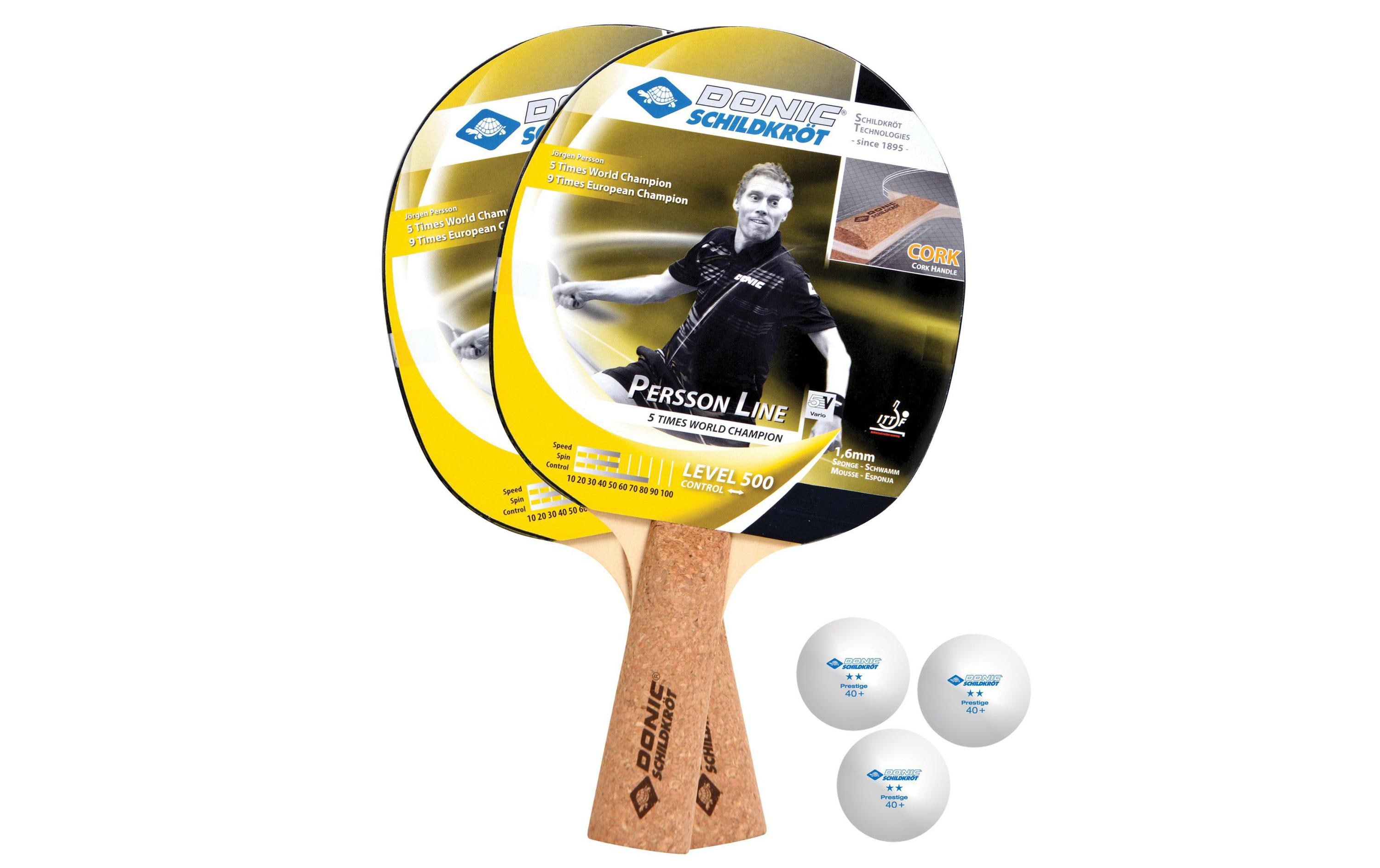 DONIC Schildkröt Tischtennis Set Persson 500 Kork Set