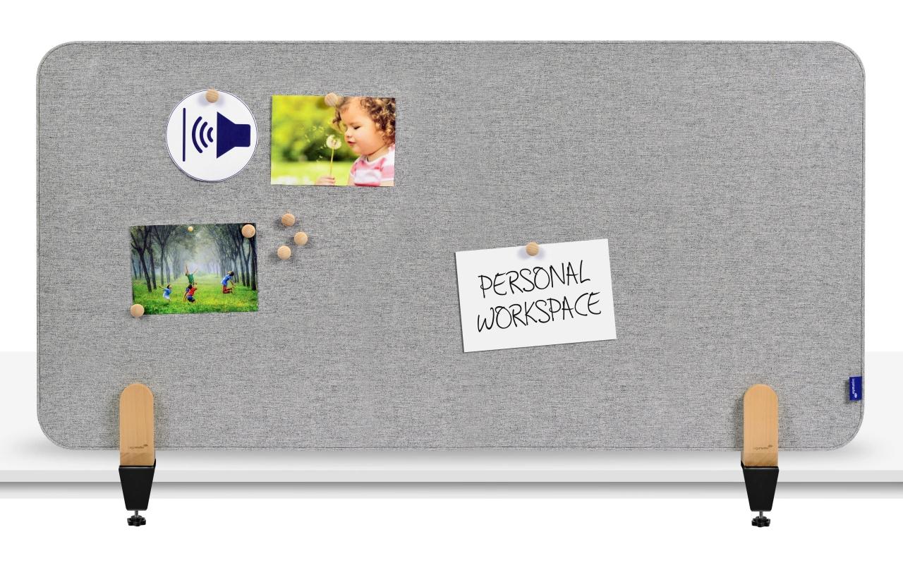 Legamaster Schreibtischtrennwand ELEMENTS 60 x 120 cm, Grau