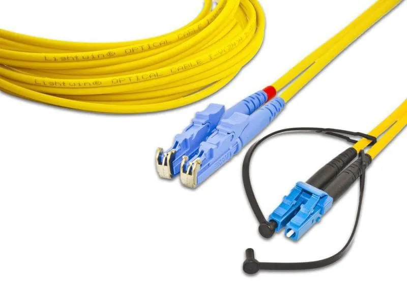 Lightwin LWL-Patchkabel E2000-LC, Singlemode, Duplex, 10m Lightwin LWL-Patchkabel E2000-LC, Singlemode, Duplex, 10m