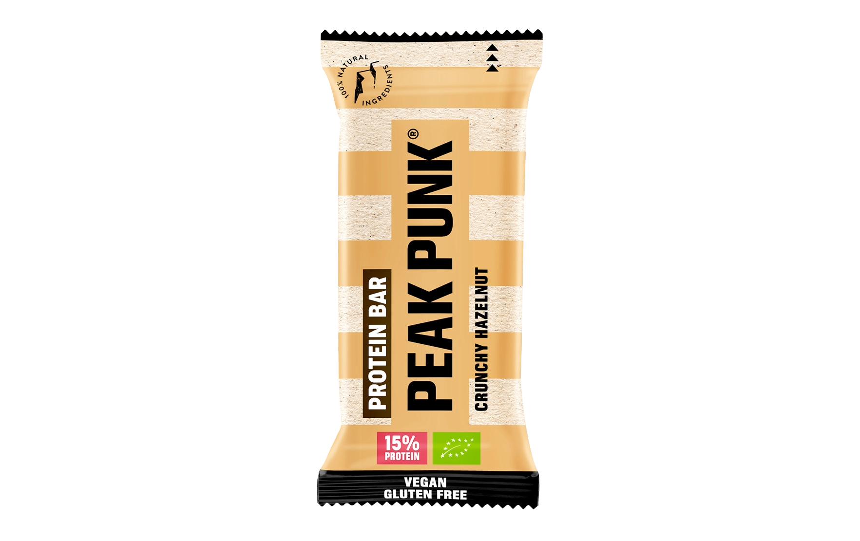 PEAK PUNK Bio Protein Bar Crunchy Hazelnut 12 x 55 g