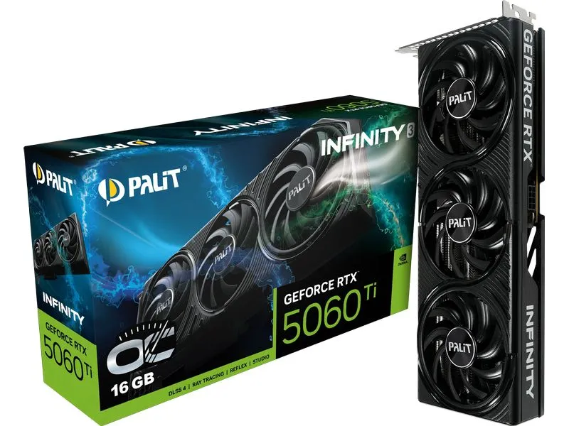 Palit Grafikkarte GeForce RTX 5060 Ti Infinity 3 OC 16 GB Palit Grafikkarte GeForce RTX 5060 Ti Infinity 3 OC 16 GB