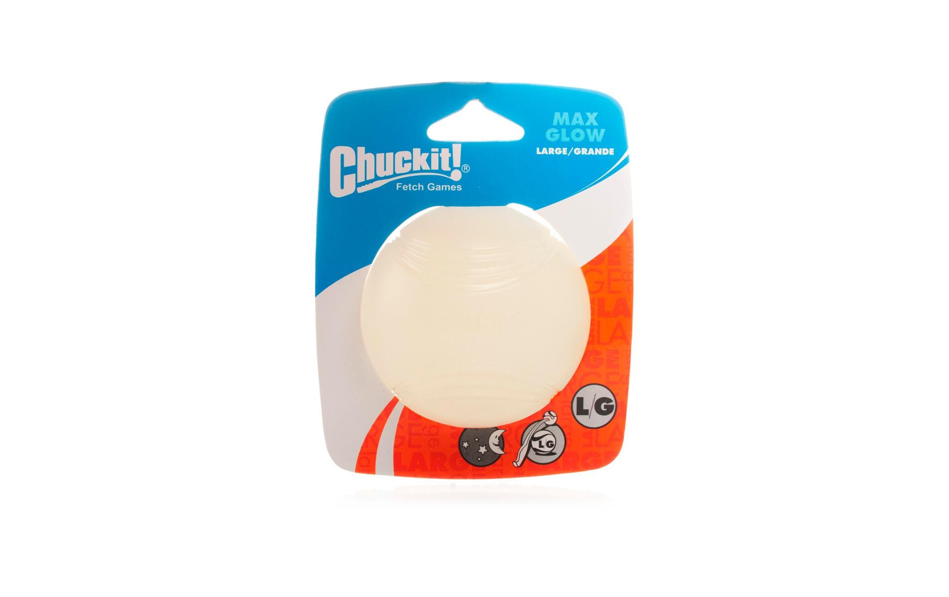 Chuckit! Hunde-Spielzeug Max Glow Ball L, Ø 7.5 cm