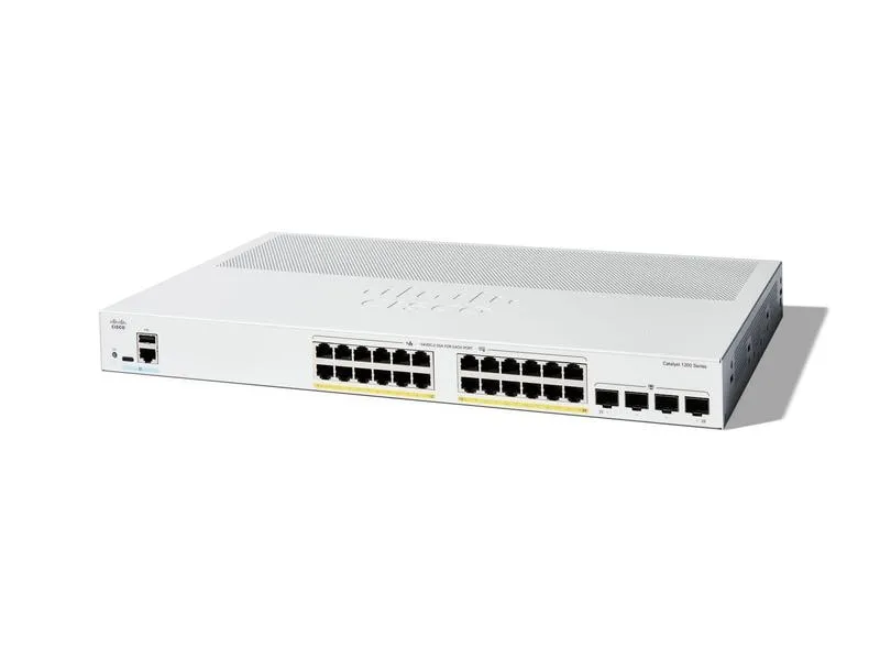Cisco PoE+ Switch Catalyst C1200-24FP-4X 28 Port Cisco PoE+ Switch Catalyst C1200-24FP-4X 28 Port