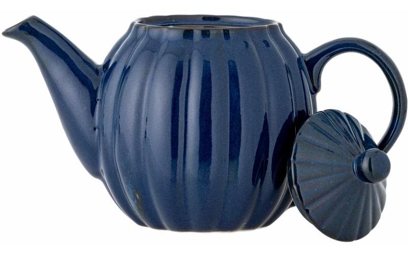 Bloomingville Teekanne Latina, 1 l, Steingut, Blau