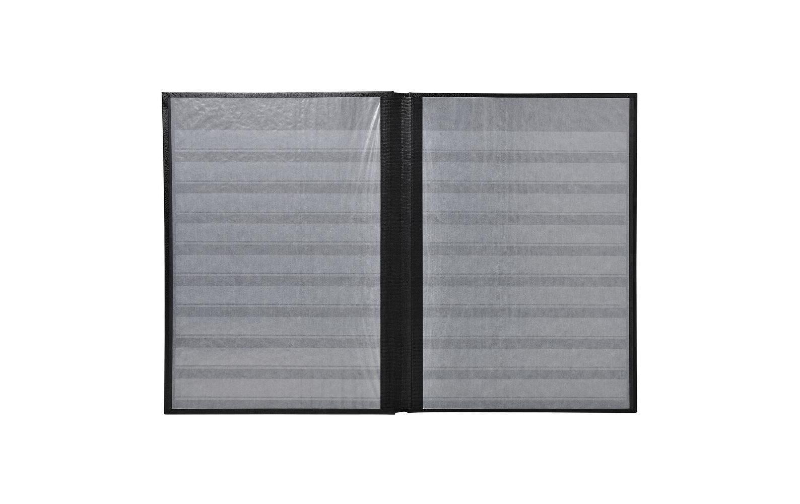 Exacompta Sammelalbum Briefmarken, 16.5 x 22.5 cm, 16 Seiten, Schwarz