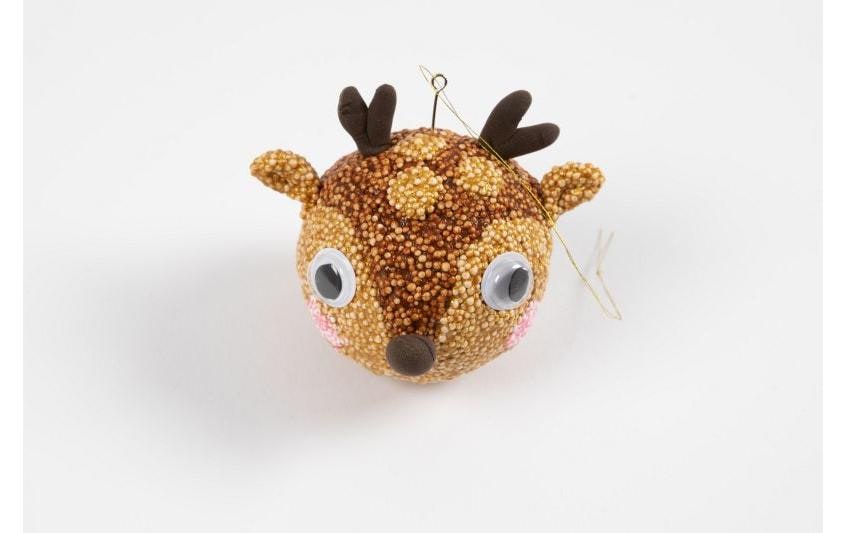 Creativ Company Bastelset Weihnachtskugeln Rentier