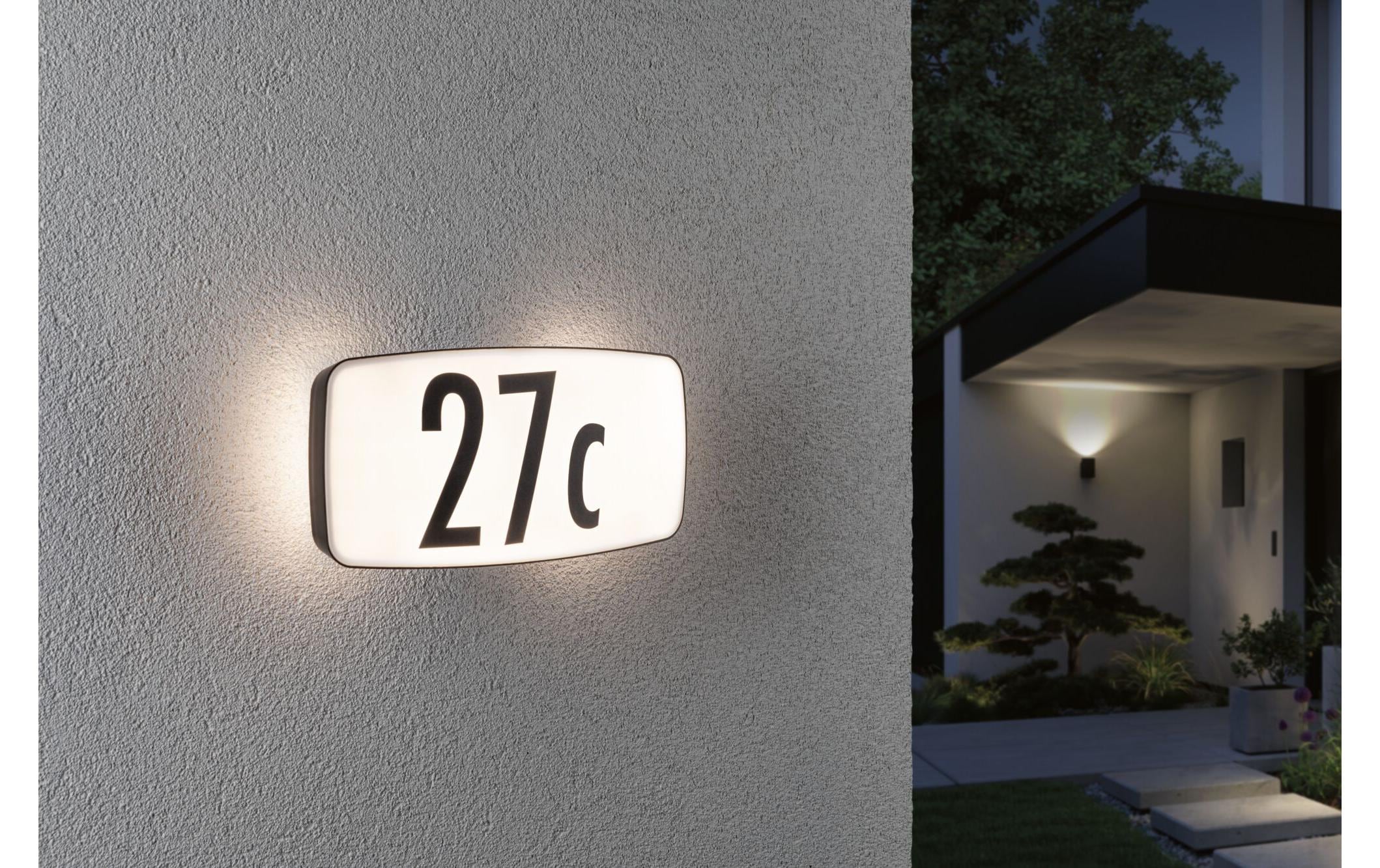 Paulmann Hausnummernleuchte Sheera 230 V Anthrazit