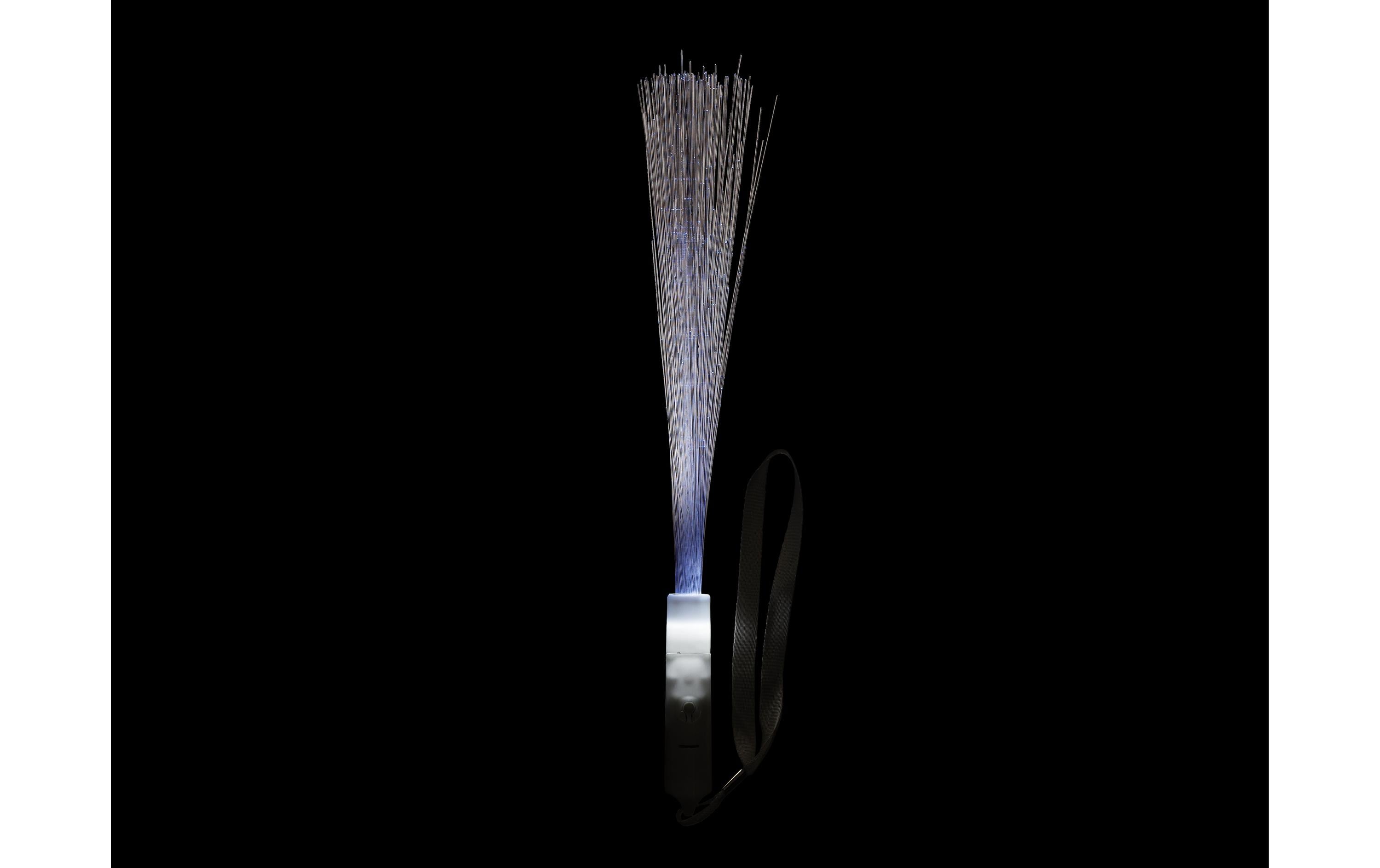 Partydeco LED Stab Glasfaser Weiss, 1 Stk.