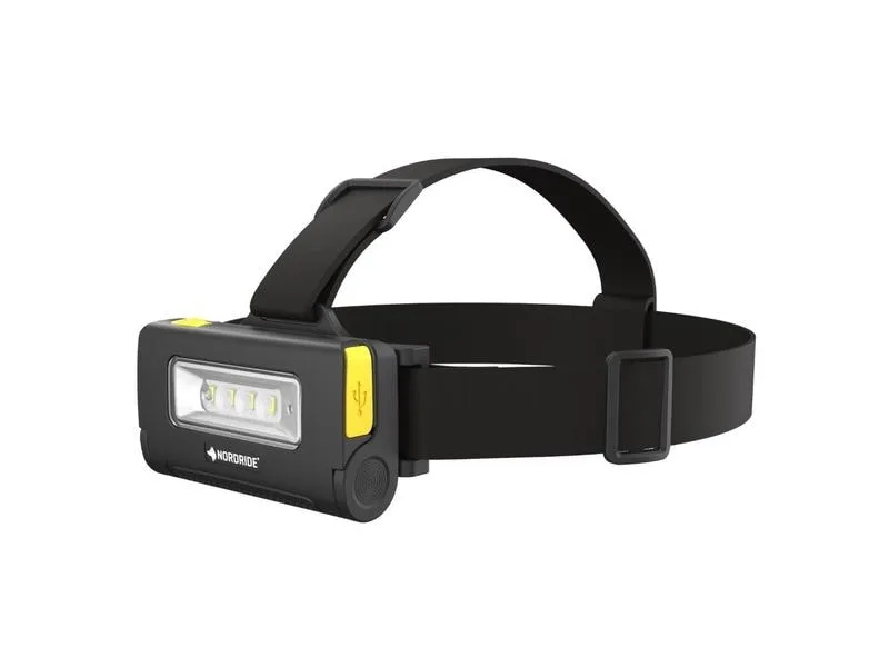 Nordride Stirnlampe DUO Schwarz, 300 lm, IP 65 Nordride Stirnlampe DUO Schwarz, 300 lm, IP 65