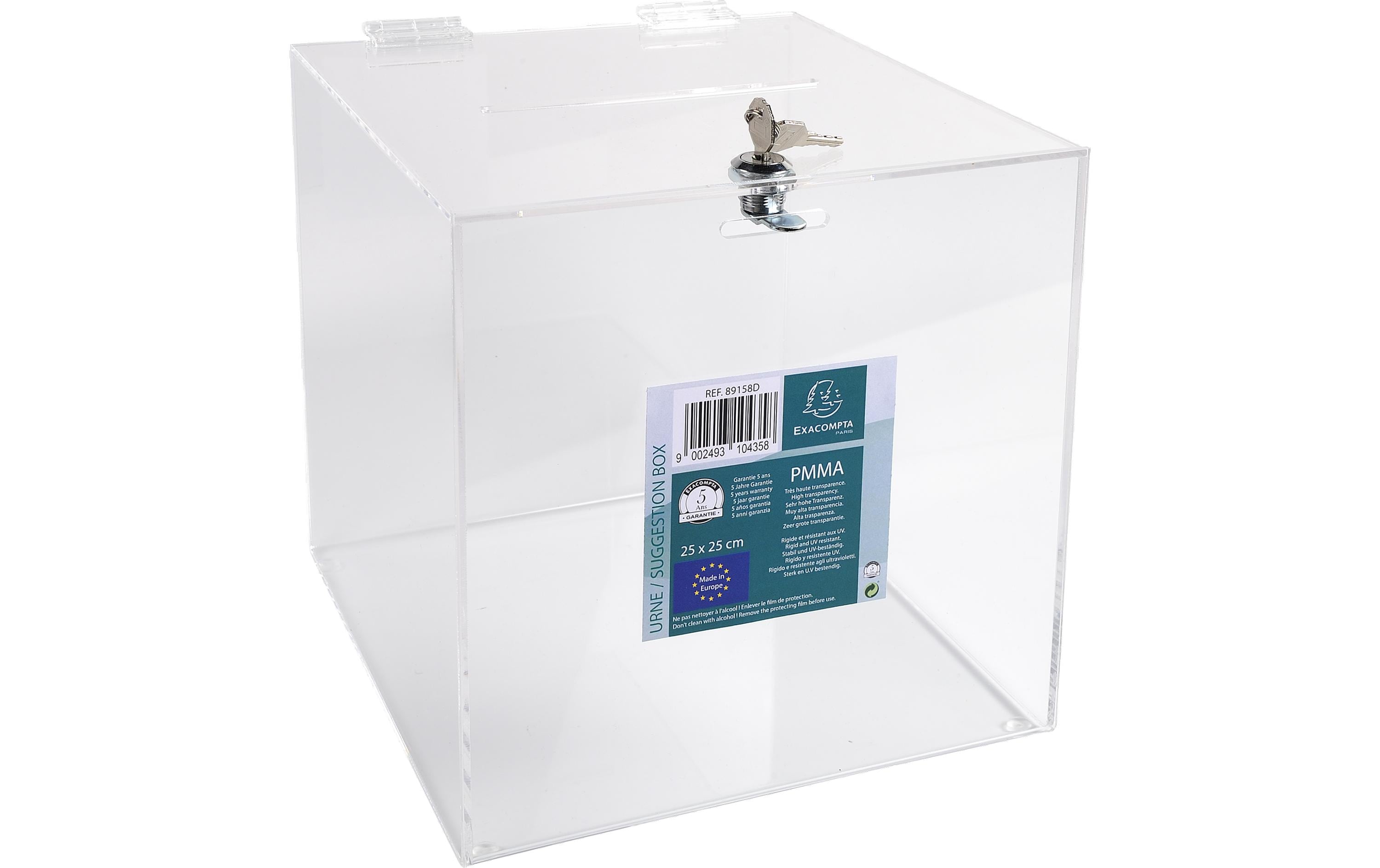 Exacompta Einwurf-Box transparent Kein Exacompta Einwurf-Box transparent Kein