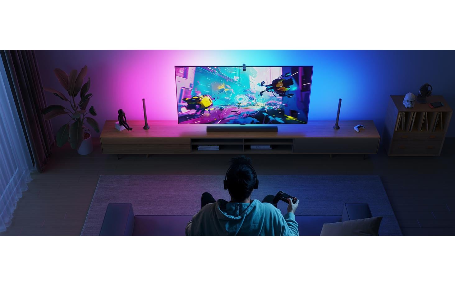 Govee Lichtbalken Backlight Kit 2, T3 Cam, RGBIC, WiFi + BT