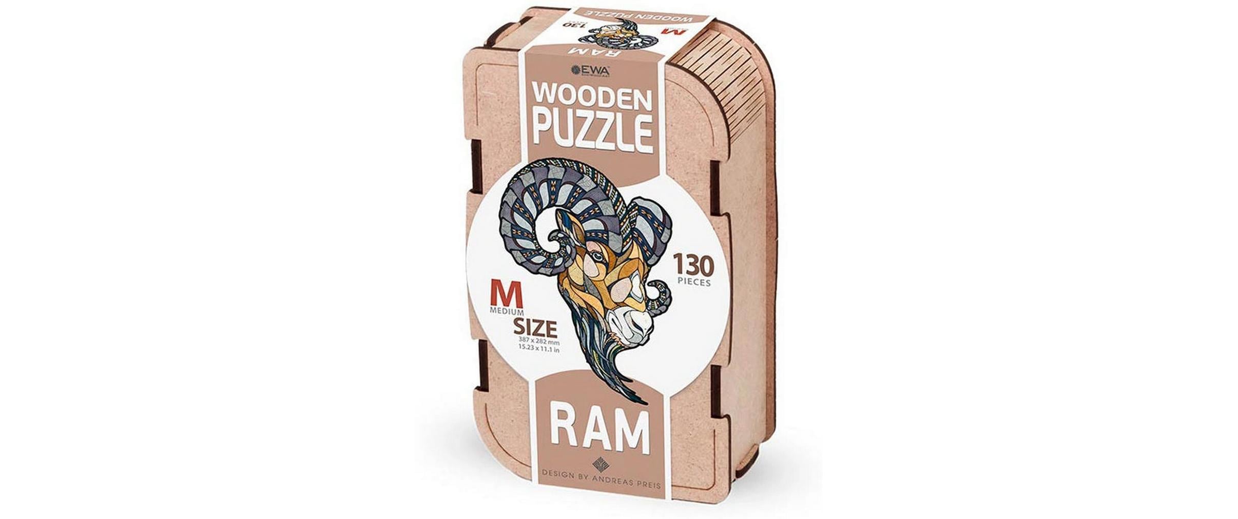 Eco Wood Art Holz-Puzzle Widder 130 Teile