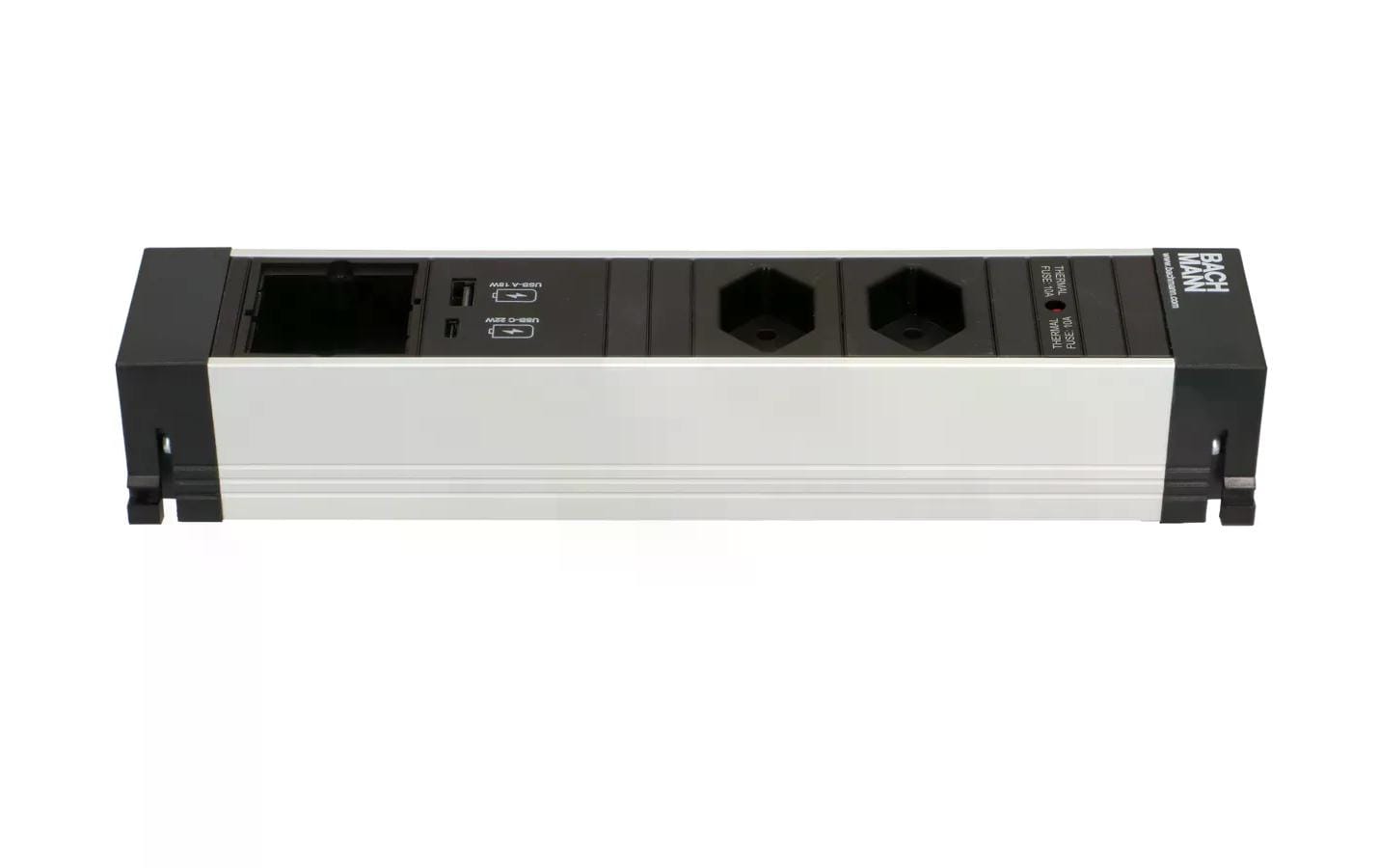 Bachmann Einbausteckerleiste POWER FRAME 2x T13, 1x USB A/C, 1x Leer