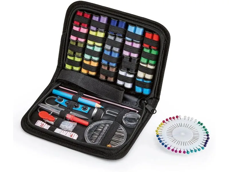 EASYmaxx EASYmaxx Näh-Set schwarz 129-tlg. mit Etui Mehrfarbig