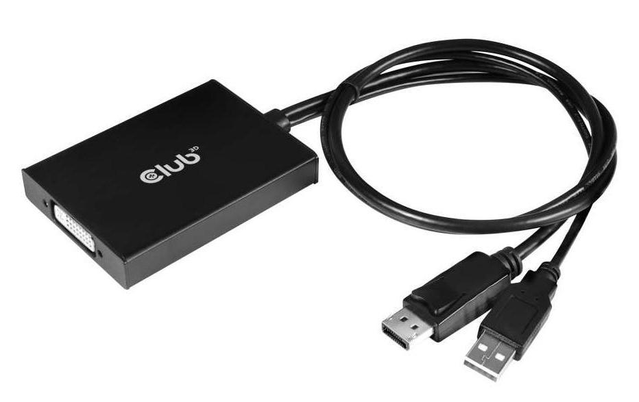 Club 3D Adapter DisplayPort - DVI-I Aktiv