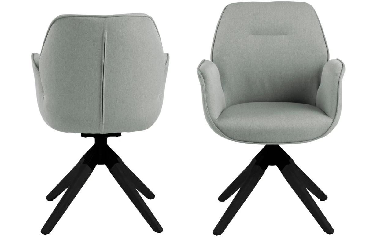 AC Design Stuhl Aura Hellgrau/Schwarz