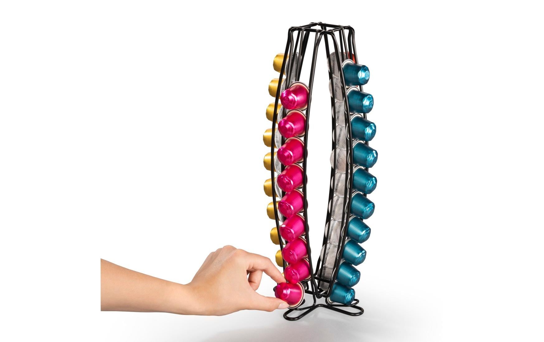 Xavax Kapselspender für 40 Kapseln, Schwarz matt