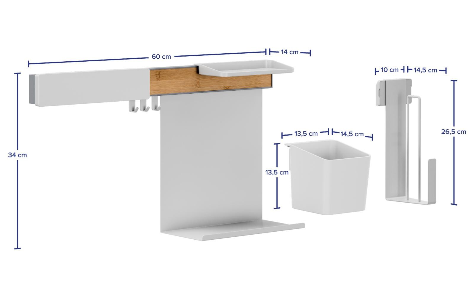 tesa Kombi Set L Bambus/Weiss tesa Kombi Set L Bambus/Weiss