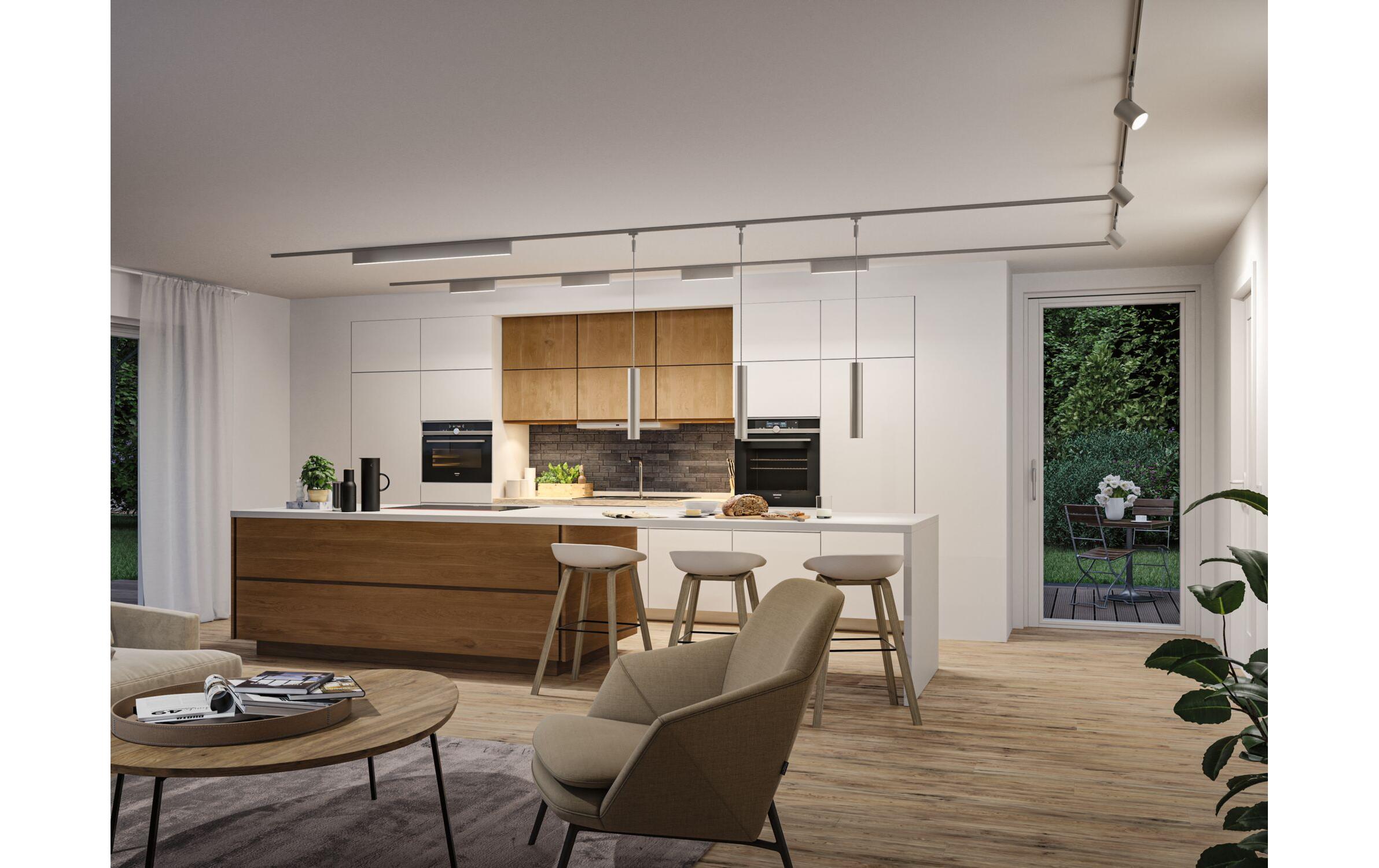 Paulmann URail LED Lightbar Ceris 9.5W, 3000K, Chrom matt Paulmann URail LED Lightbar Ceris 9.5W, 3000K, Chrom matt