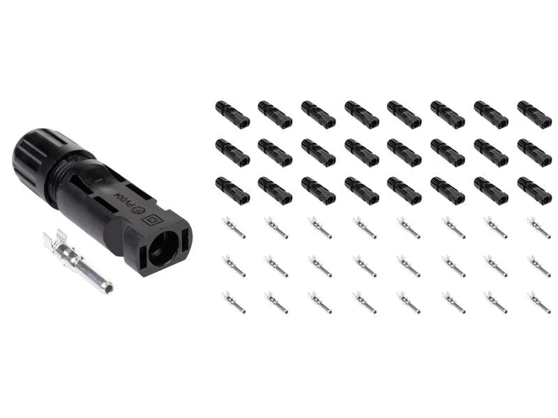 FURBER.power Solarstecker Buchse MC4 kompatibel, 1 Paar / 25 Stk FURBER.power Solarstecker Buchse MC4 kompatibel, 1 Paar / 25 Stk