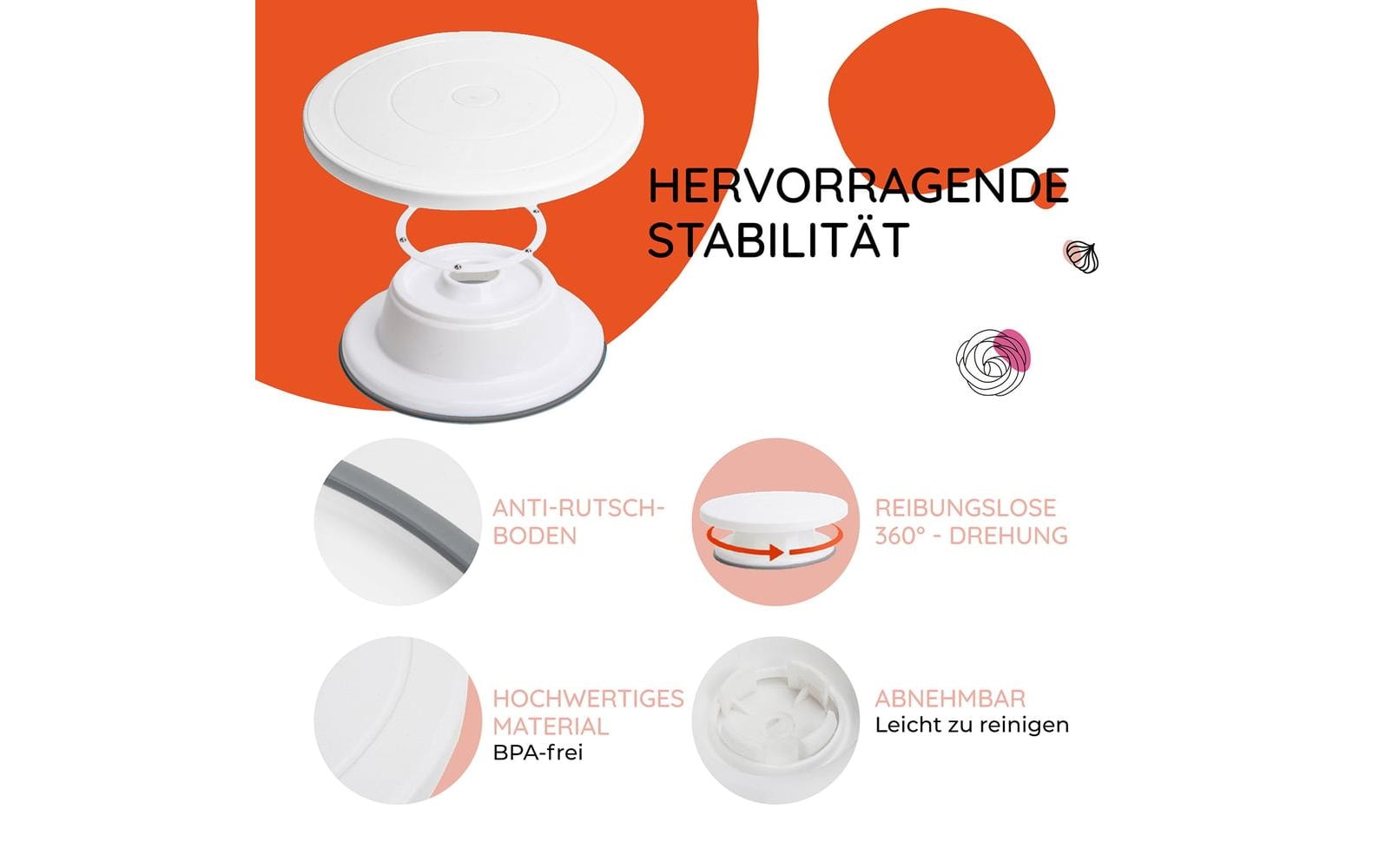 Wenburg Tortenset inkl. Tortenplatte