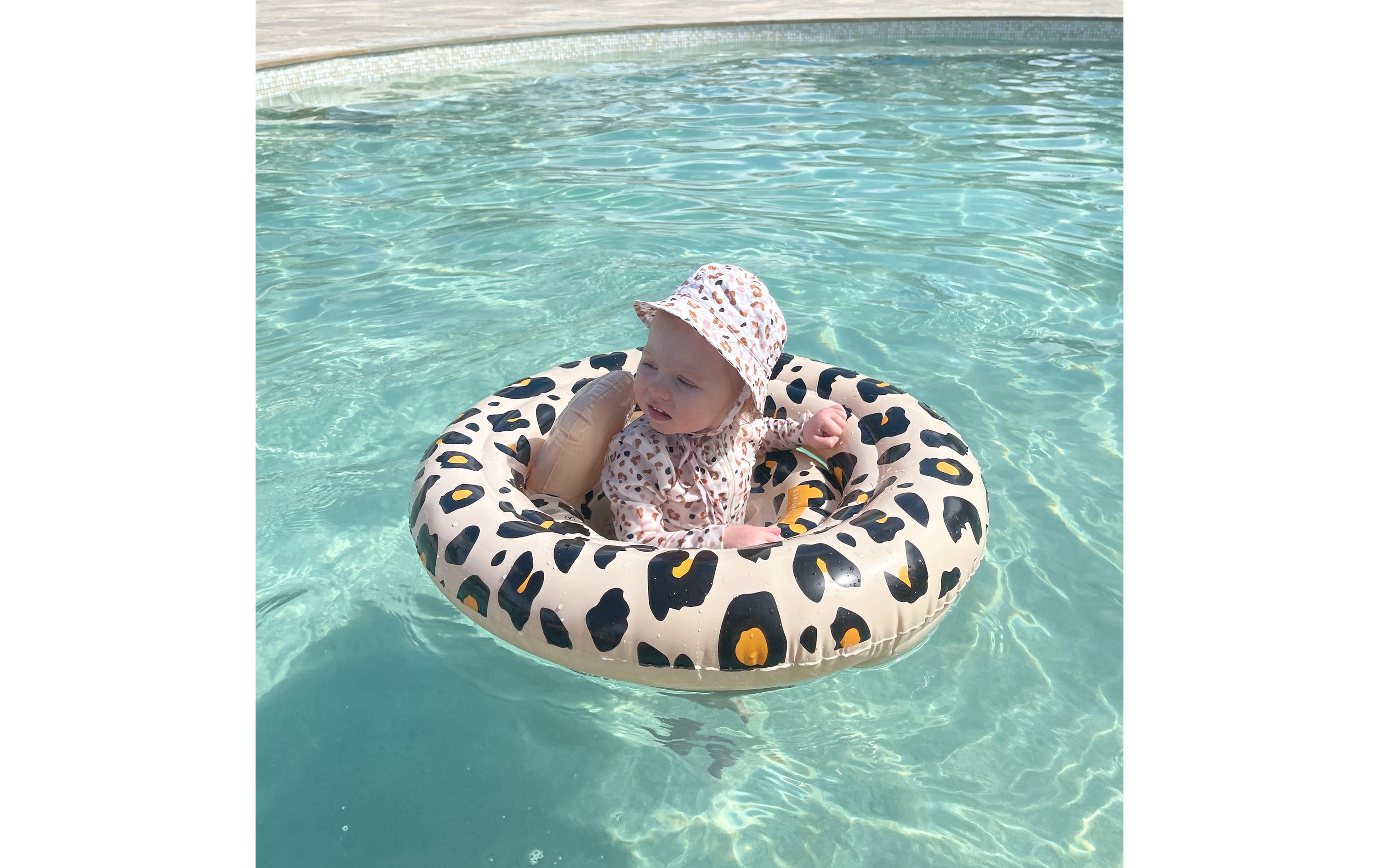 Swim Essentials Schwimmsitz 0-1 Jahre Leopard Beige