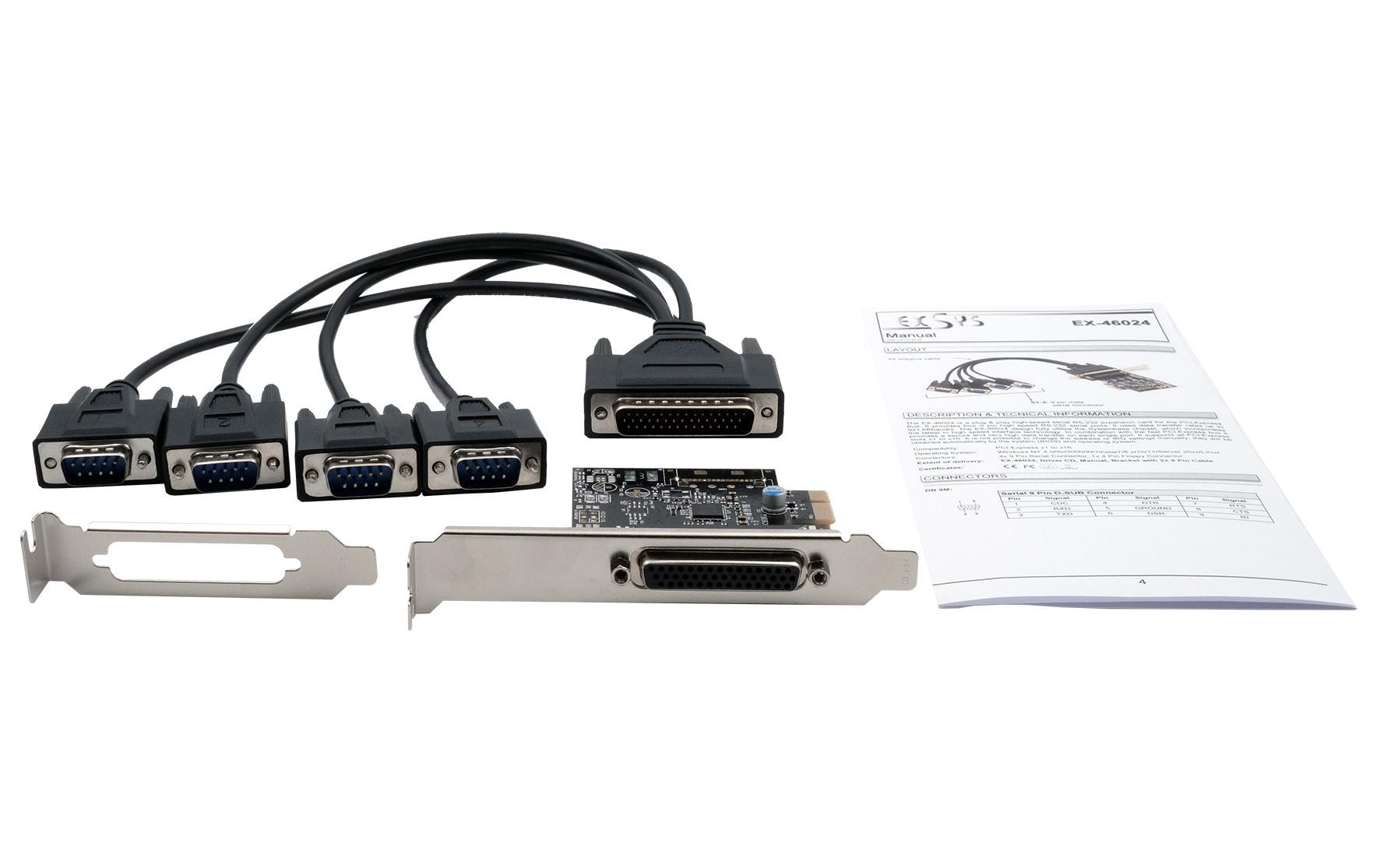 Exsys PCI-Express-Karte EX-46024