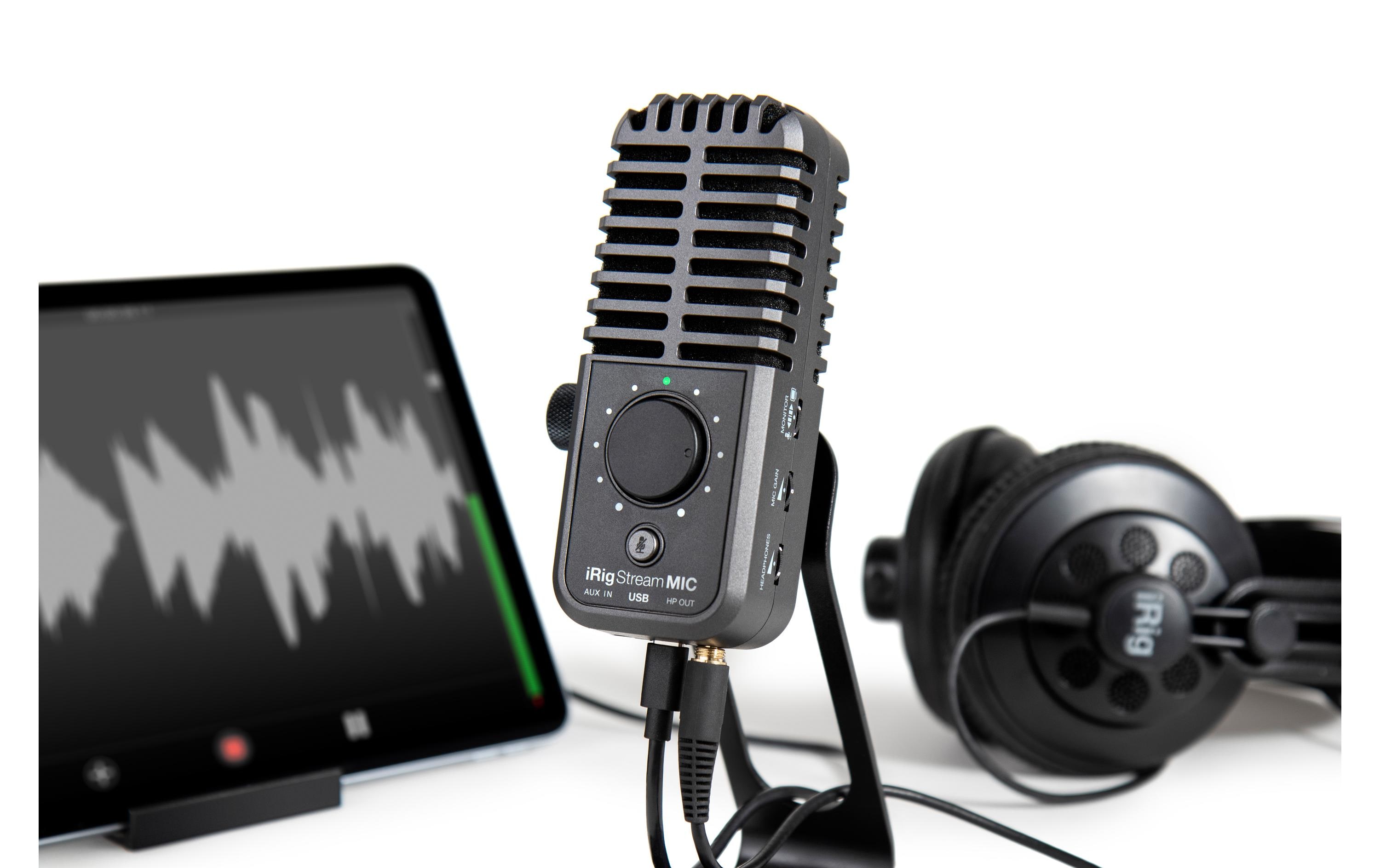 IK Multimedia Kondensatormikrofon iRig Stream Mic USB
