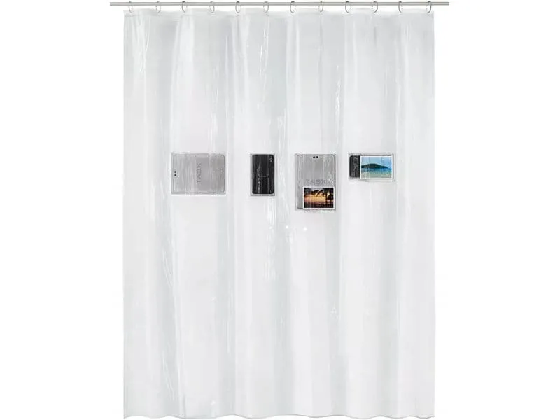 Kleine Wolke Duschvorhang Pocket 180 x 200 cm, Transparent Kleine Wolke Duschvorhang Pocket 180 x 200 cm, Transparent