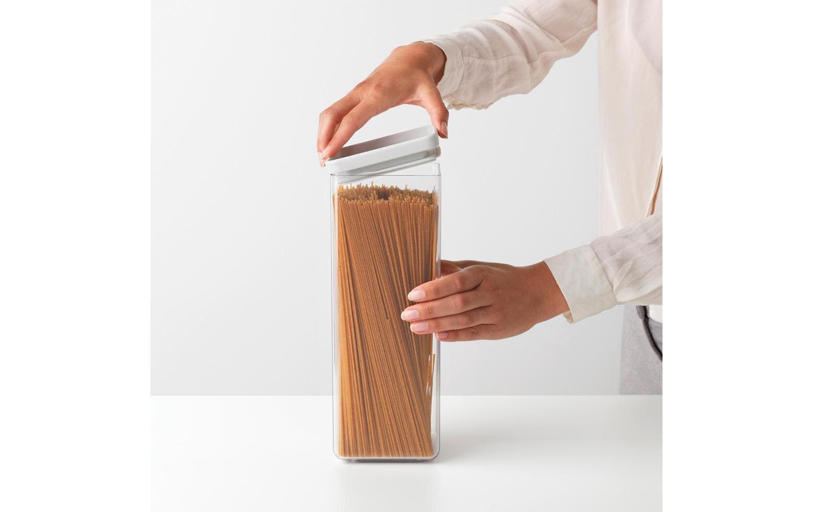 Brabantia Vorratsbehälter Tasty 2.5 l, Transparent/Weiss