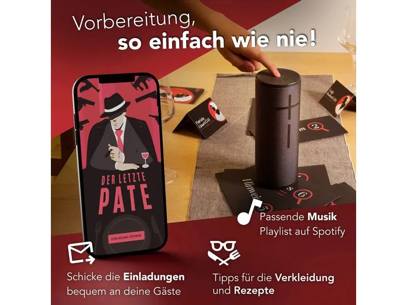 Crime Cases Partyspiel Der letzte Pate -DE- Crime Cases Partyspiel Der letzte Pate -DE-