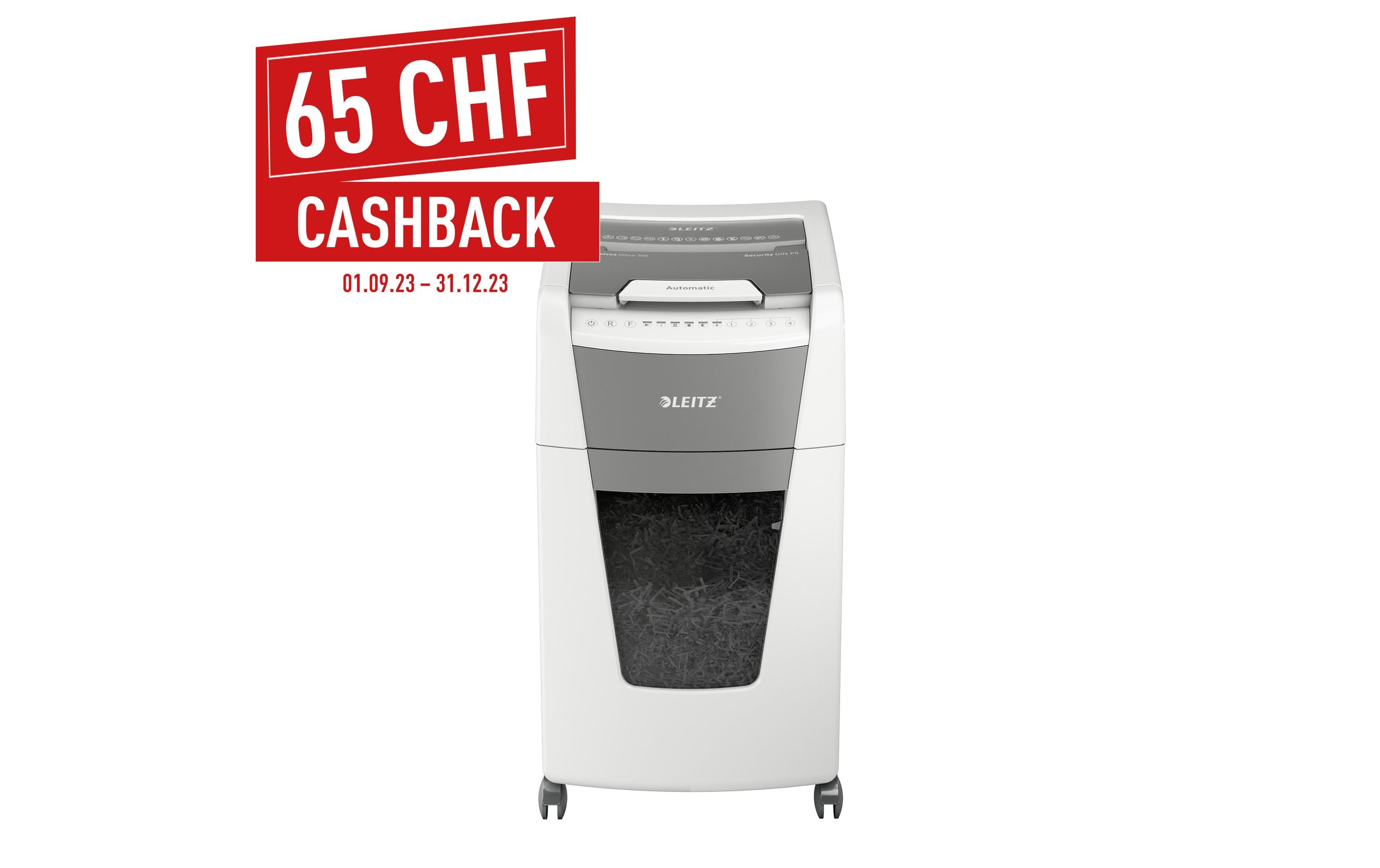 Leitz Bürogeräte Aktenvernichter IQ Autofeed Office 300, P-5, 300 Blatt Leitz Bürogeräte Aktenvernichter IQ Autofeed Office 300, P-5, 300 Blatt
