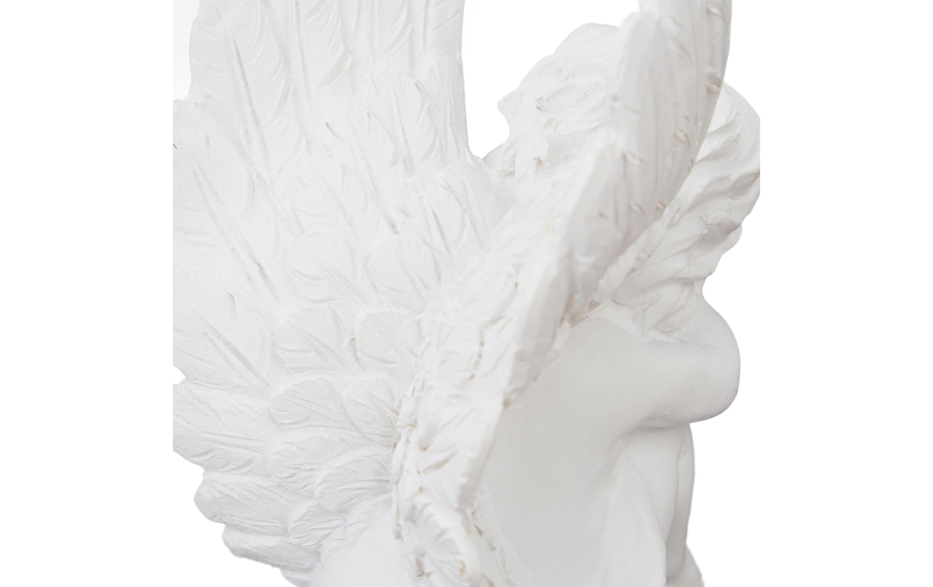 relaxdays Dekofigur Grabengel 2 Stück, Weiss