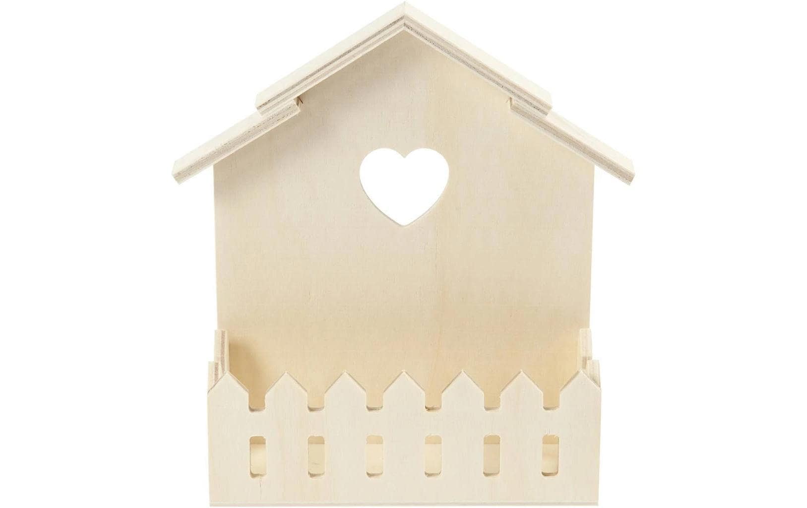 Creativ Company Mini-Haus mit Zaun 1 Stück, Braun