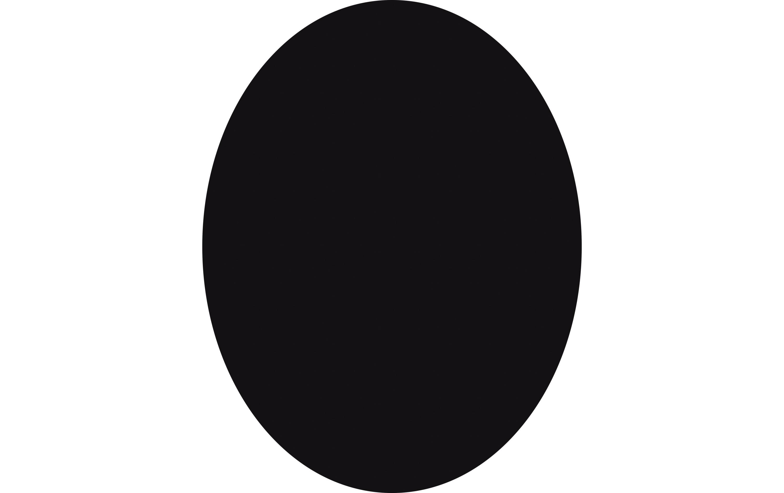 Securit Kreidetafel Silhouette Oval mit Klett, Schwarz