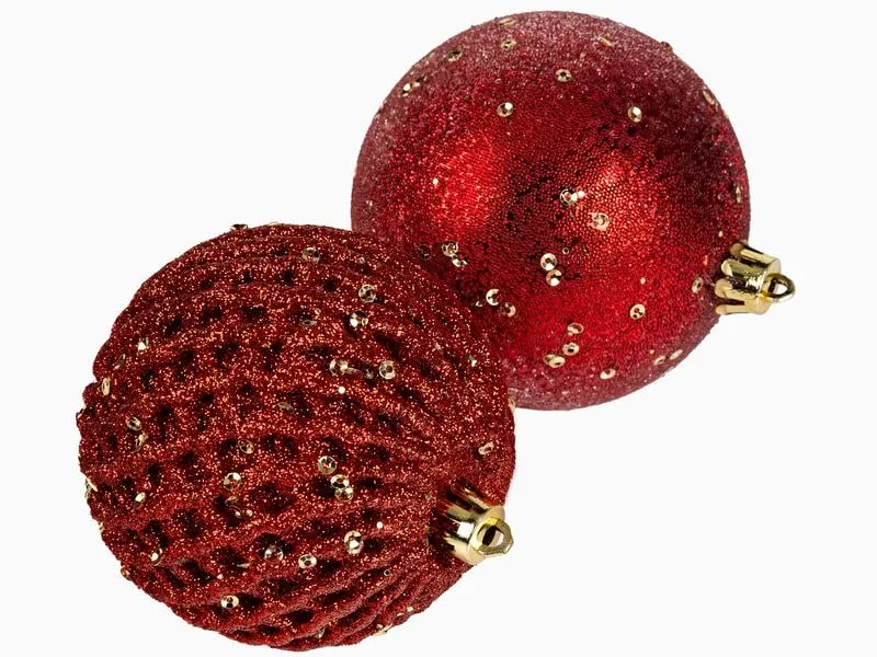 COCON Weihnachtskugel 12 Stück, Rot