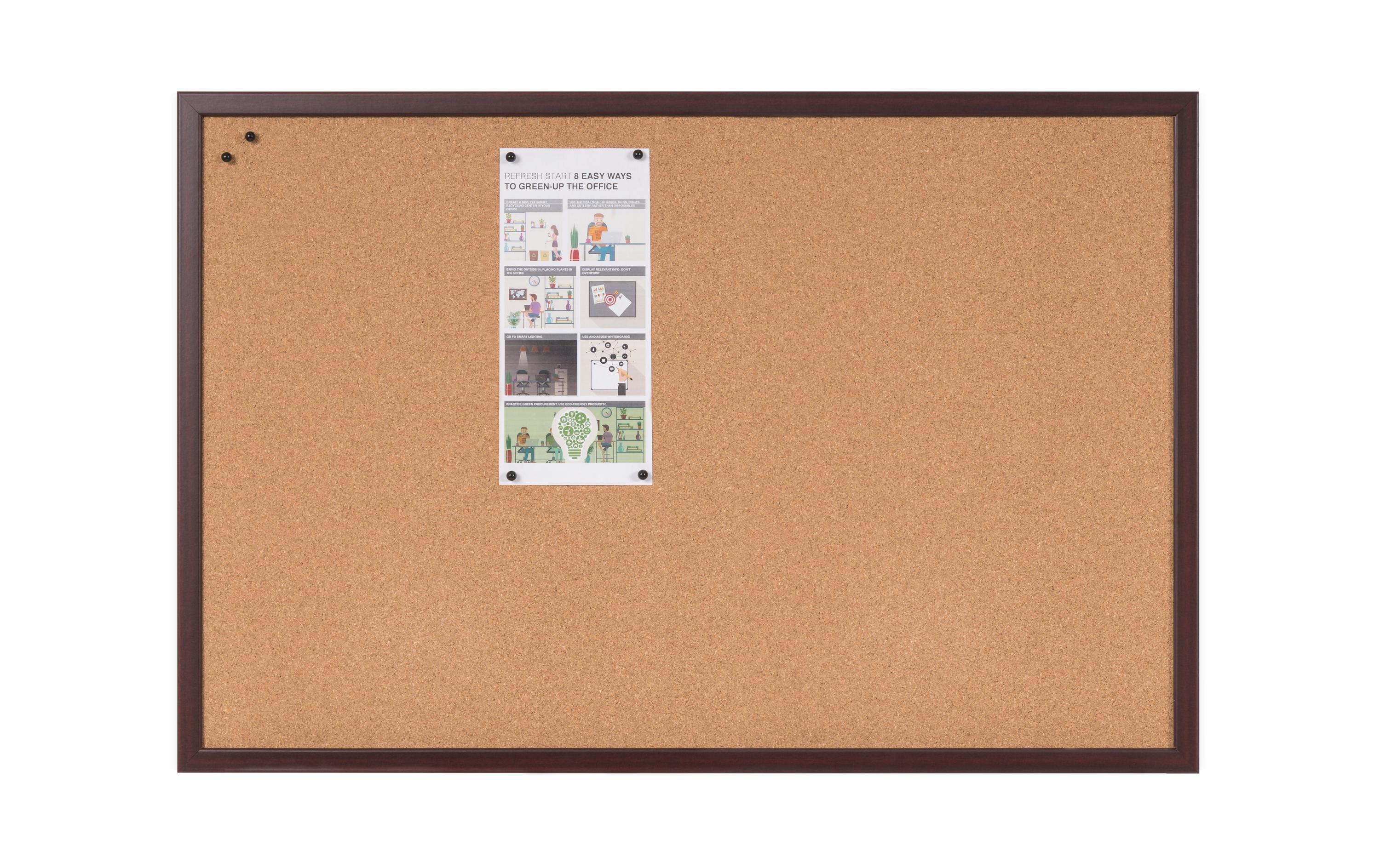 Bi-Office Pinnwand Kork Earth-it 90 x 60 cm, Braun