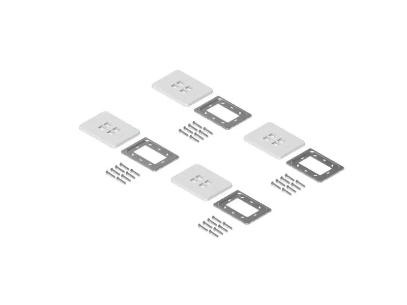 Ubiquiti Vertikal Paintable Keystone Wall Plate 4-Port, 4er-Pack Ubiquiti Vertikal Paintable Keystone Wall Plate 4-Port, 4er-Pack