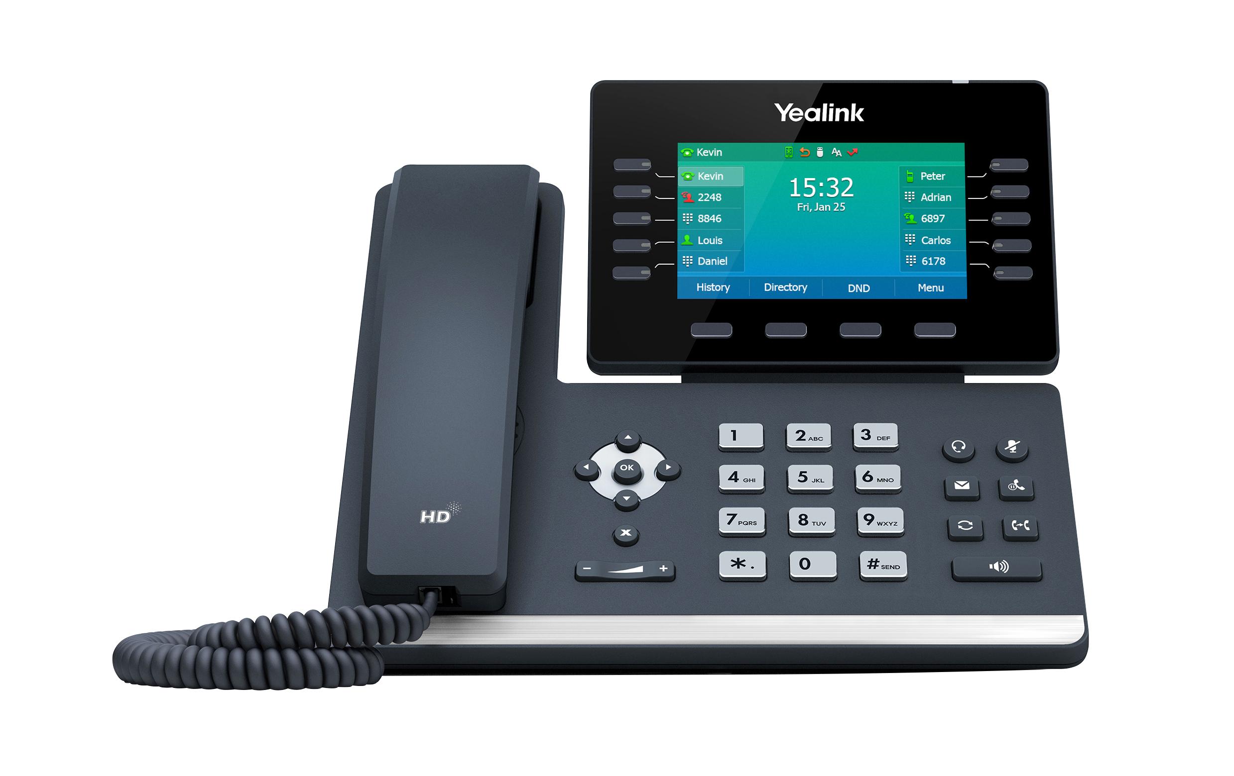 Yealink Tischtelefon SIP-T54W Grau