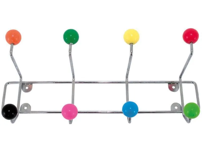 present time Garderobenleiste Saturnus 8 Haken, Mehrfarbig present time Garderobenleiste Saturnus 8 Haken, Mehrfarbig