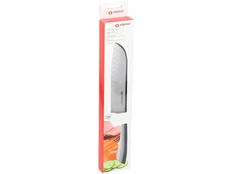 alpina Kochmesser Santoku 31.5 cm, Silber